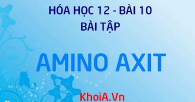 Bài tập về Amino Axit: Giải bài tập 1, 2, 3, 4, 5, 6 trang 48 SGK Hóa 12 bài 10